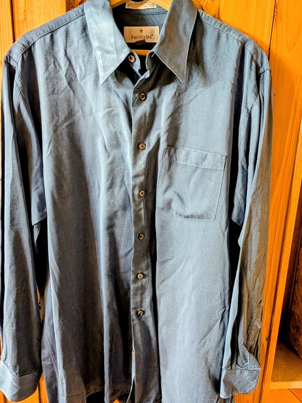 Men's Barrington Long Sleeved Shirt Size 16 1/2 34-35